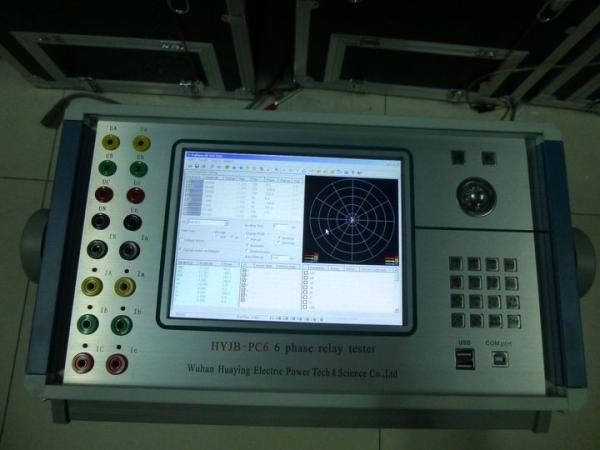 High Performance Protective Relay Test Set Relay Tester Kit Six Phase Light Weight