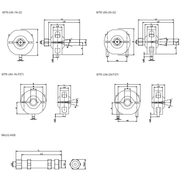 Установка держателя универсалии регулируемая анодированная МТР-УНИ алюминиевая материальная быстрая