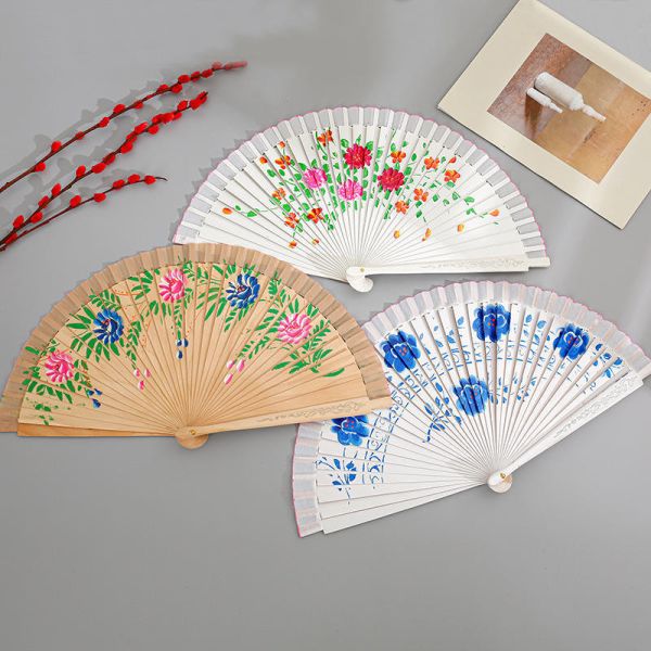Factory Direct Wholesale and Cheap Wood Fan Spanish Wooden Hand Fans