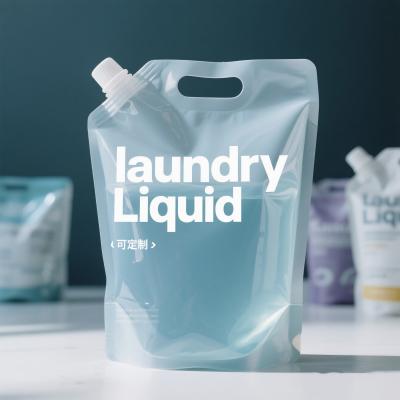Wholesale Refillable Leakproof Transparent Juice Oil Soap Detergent Drinking  Liquid Stand up Spout Pouch Packaging Bags
