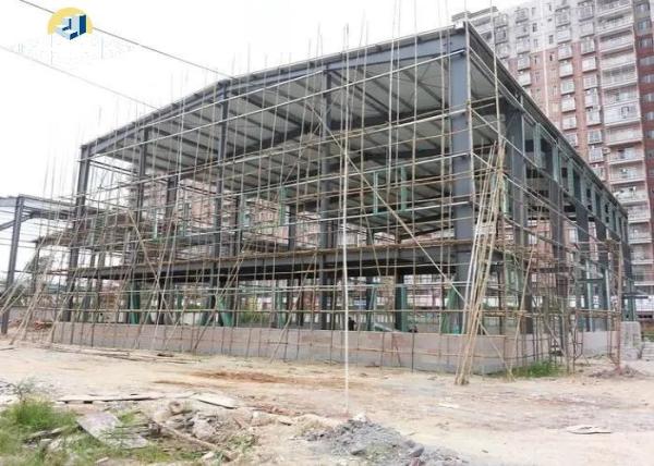 Armazéns Q355b Edifícios modulares de aço Prefabricados de baixo carbono