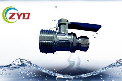 NPT Thread Gas Ball Valve , Small Mini Full Port Brass Ball Valve For Air