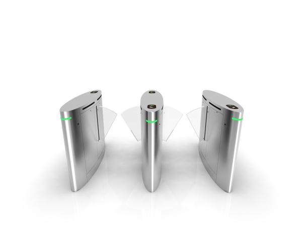 IP54 PMMA High Security Flap Barrier 570mm Lane With LED Light