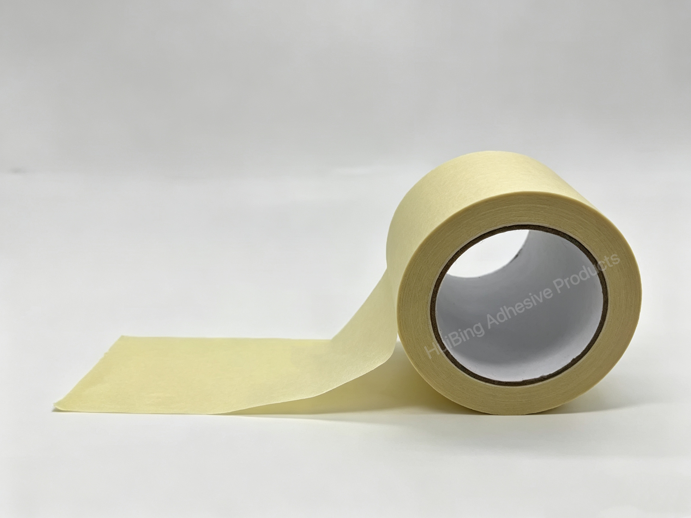 180μm Thickness Heat-resistant Light Yellow Masking Tape for Furniture and Industrial Use
