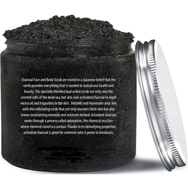 Activated Charcoal Skin Care Body Scrub Exfoliation Eliminate Skin Itchiness
