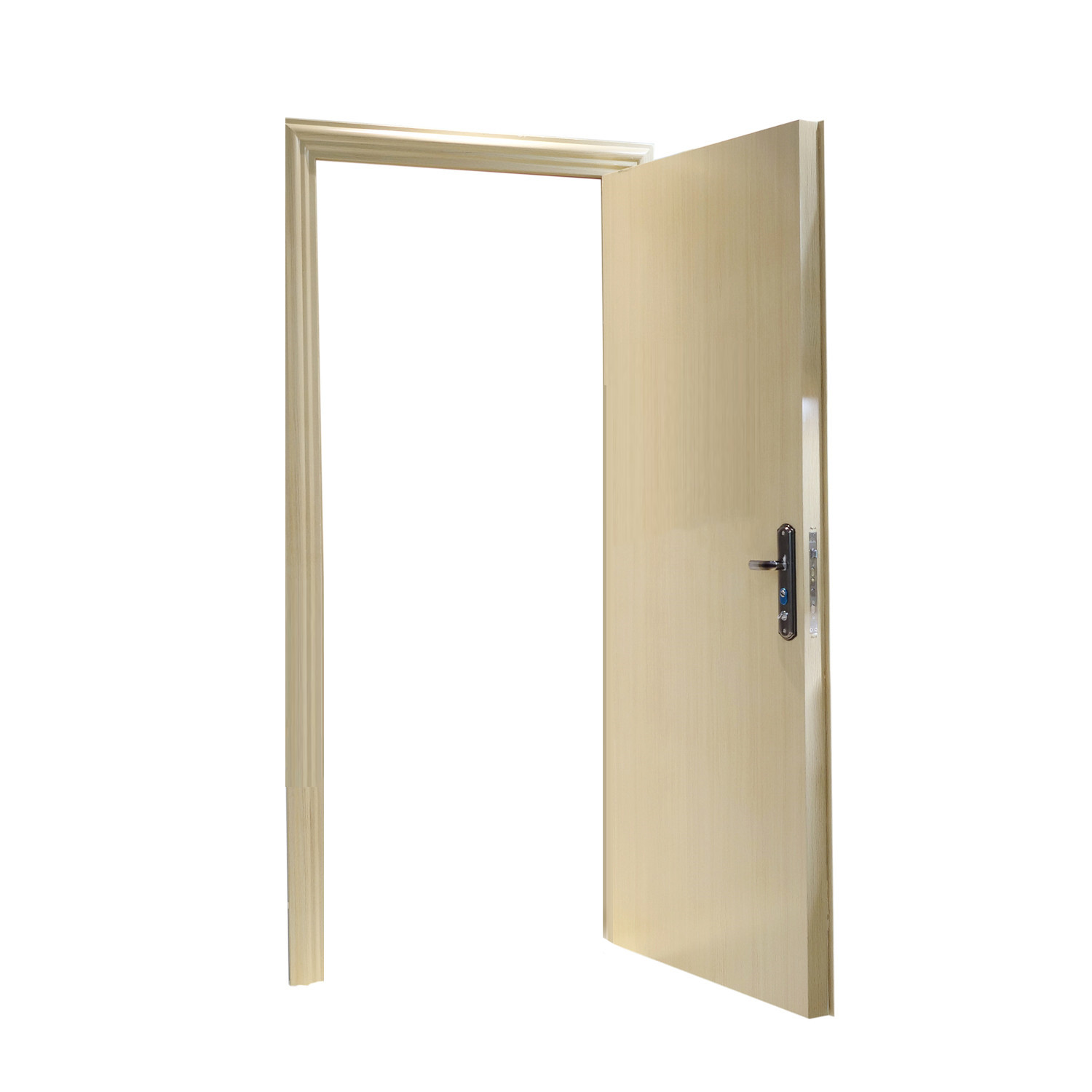 UL Canada America UK Standard Hotel Fire-proof Door Fire Rated Entrance Door Stainless Steel Fire Door with Smart Lock
