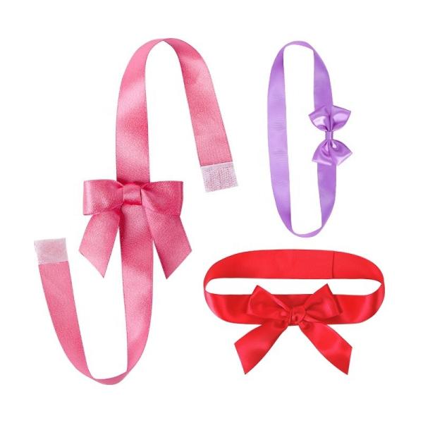 MSD OEM Cor Vermelha Custom Satin Ribbon Arcos Gravatas Caixa Regalo Arco e personalizado
