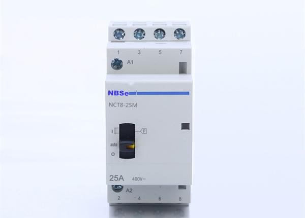 50/60Hz Coil 4P Modular Electrical Magnetic Contactor With Manual Handle