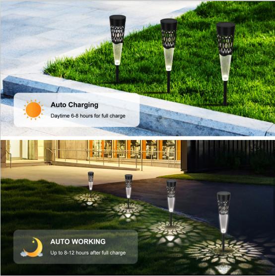 O jardim posto solar impermeável de IP65 RGB ilumina 300 MAH For Outdoor