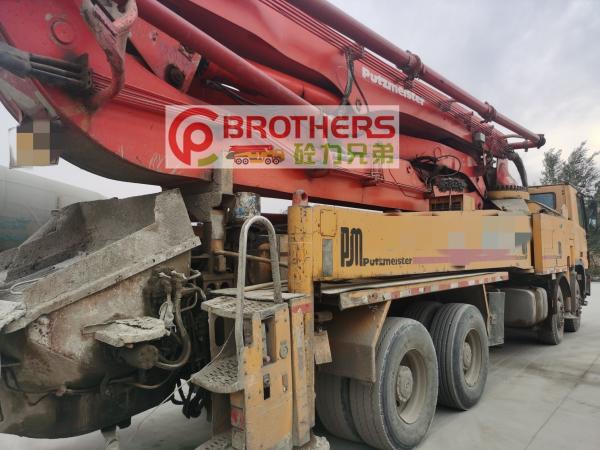 Semi-Dry Shotcrete Used Concrete Pump Putzmeister on Benz From Germany Original 46m 42m