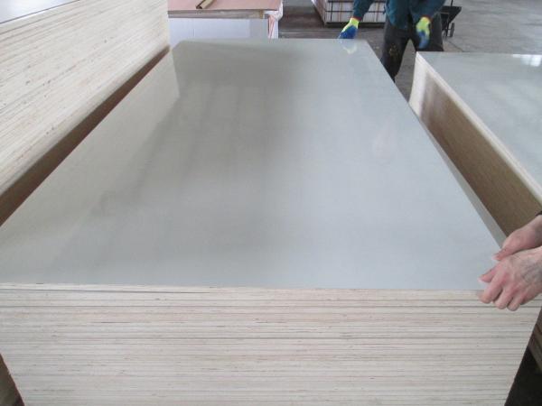 First-Class Grade and E1 Formaldehyde Emission Standards white HPL faced plywood sheet