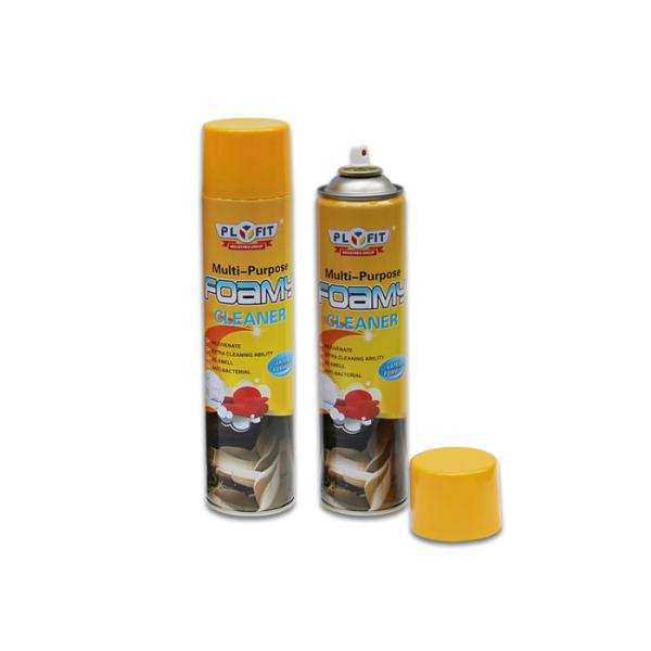 Productos de detalle interiores del coche de Plyfit, espray multi del limpiador de la espuma del limón del perfume del propósito 650ML no abrasivo