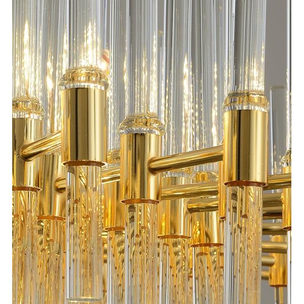 Светодиод K9 Кристаллический входный люстра E14 6500K Роскошные потолочные фонари Золотой кристалл