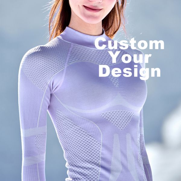 Unisex Merino Wool Seamless Thermal Base Layer Long Sleeve Top