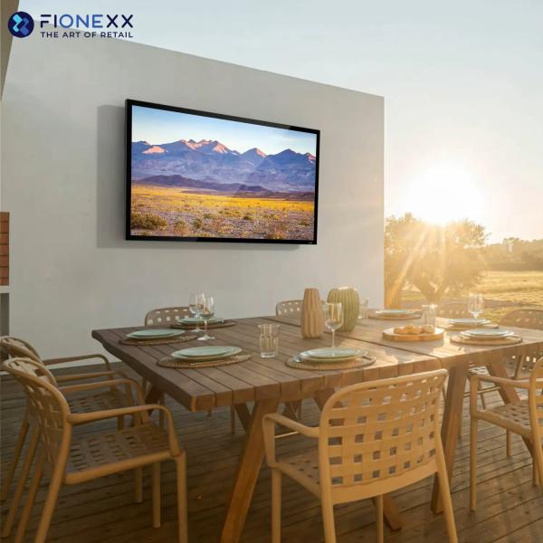 Outdoor IP55 Weatherproof TV For Partial Sun With Compatible Wall Mount