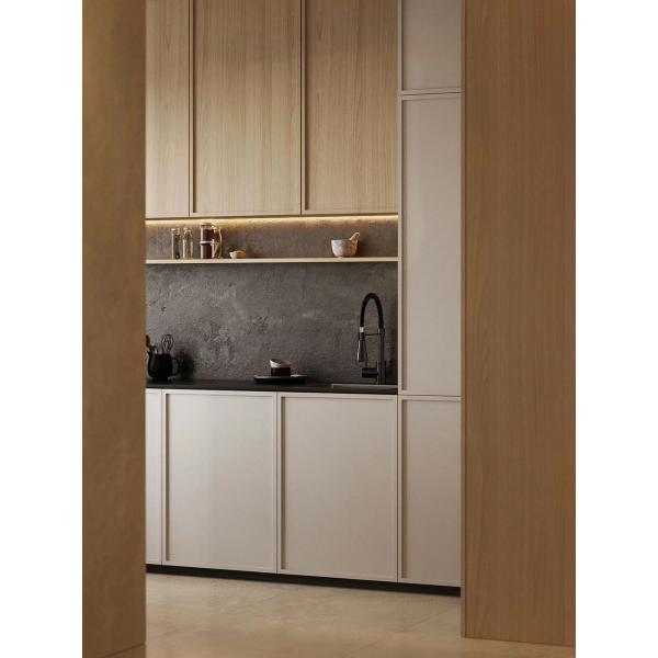 18mm Countertops Hotel Kitchen Cabinets Overall Quartz Stone