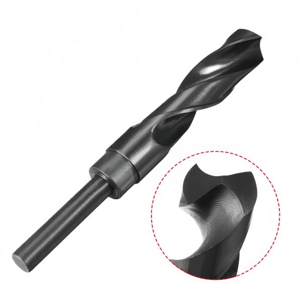 1/2in Reduced Shank Drill Set Black Oxide Twist Bit Hss End Mill