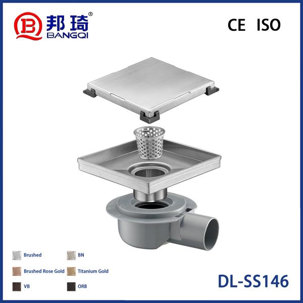 DL-SS146 Drainage de plancher en acier inoxydable européen