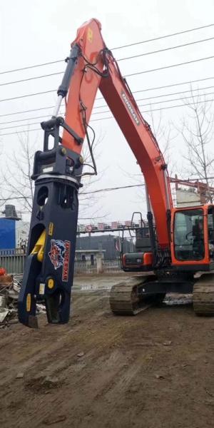 Hydraulic Shears Excavator Attachment High Grade Steel  Best Wear Resistance