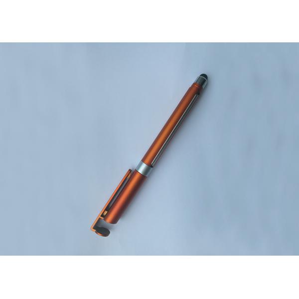 New hot-selling Mobile phone stents Banner Touch Metal Pen with customized logo or silk printing for promotion