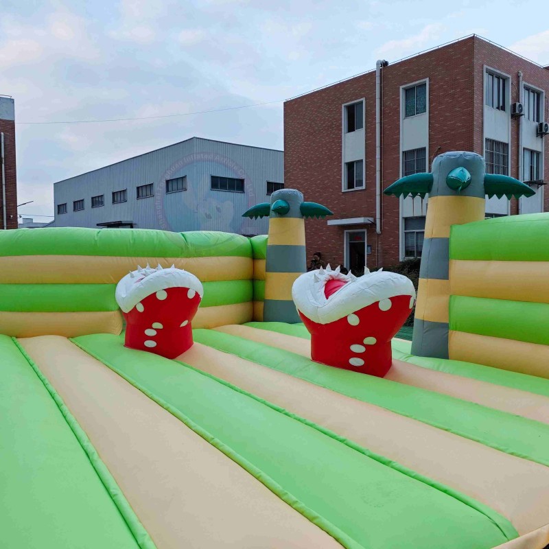 Colorful Inflatable Fun City Kids Amusement Park Custom Obstacle Course Playground Commercial Inflatable Games