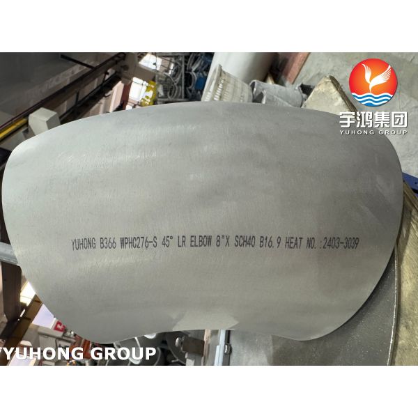 45° LR Elbow ASME B366 Inconel Alloy Steel Fitting WPHC276 B16.9