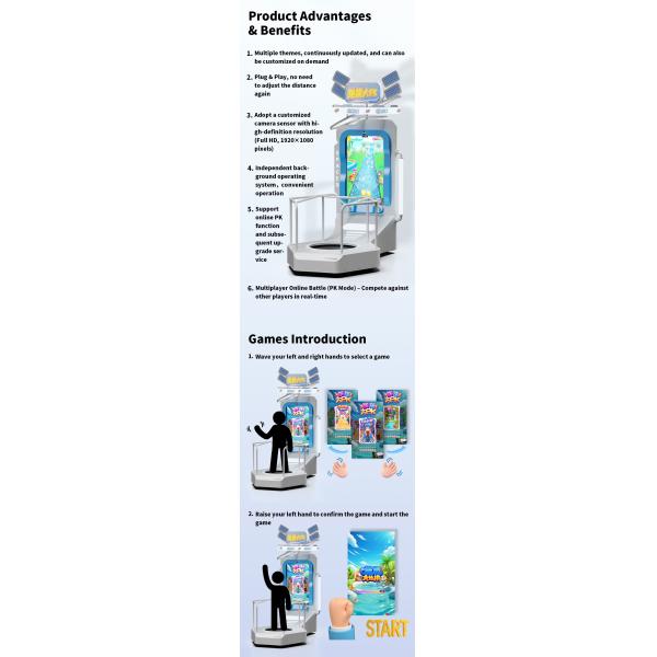 Jump Start Trampoline Game Interactive Fishing Theme Parkour Game