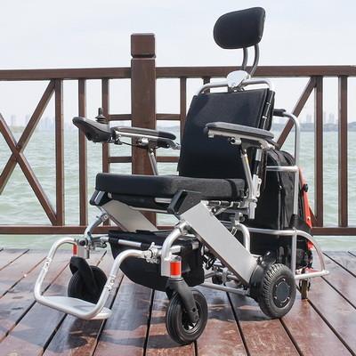 Portable Foldable Electric Wheelchair Aluminum Alloy Lightweight Motorized