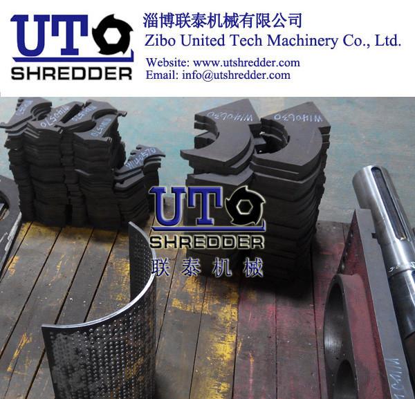 double shaft shredder blade, single shaft shredder blade, crusher knife, OEM,blade part of shredder