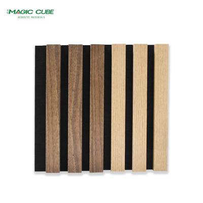 Decoração acústica de interiores durável e ecológico painel acústico de aquapanelas de madeira
