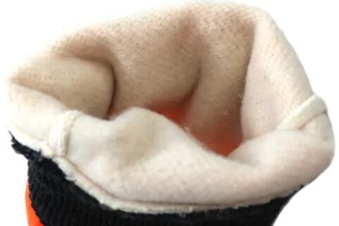 Orange PVC Coated Gloves 27cm Acid Resistant Cold Proof Chemical Protection Gloves