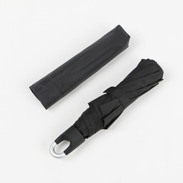 High End Black Compact Pocket Umbrella , Wind Resistant Small Travel Umbrella