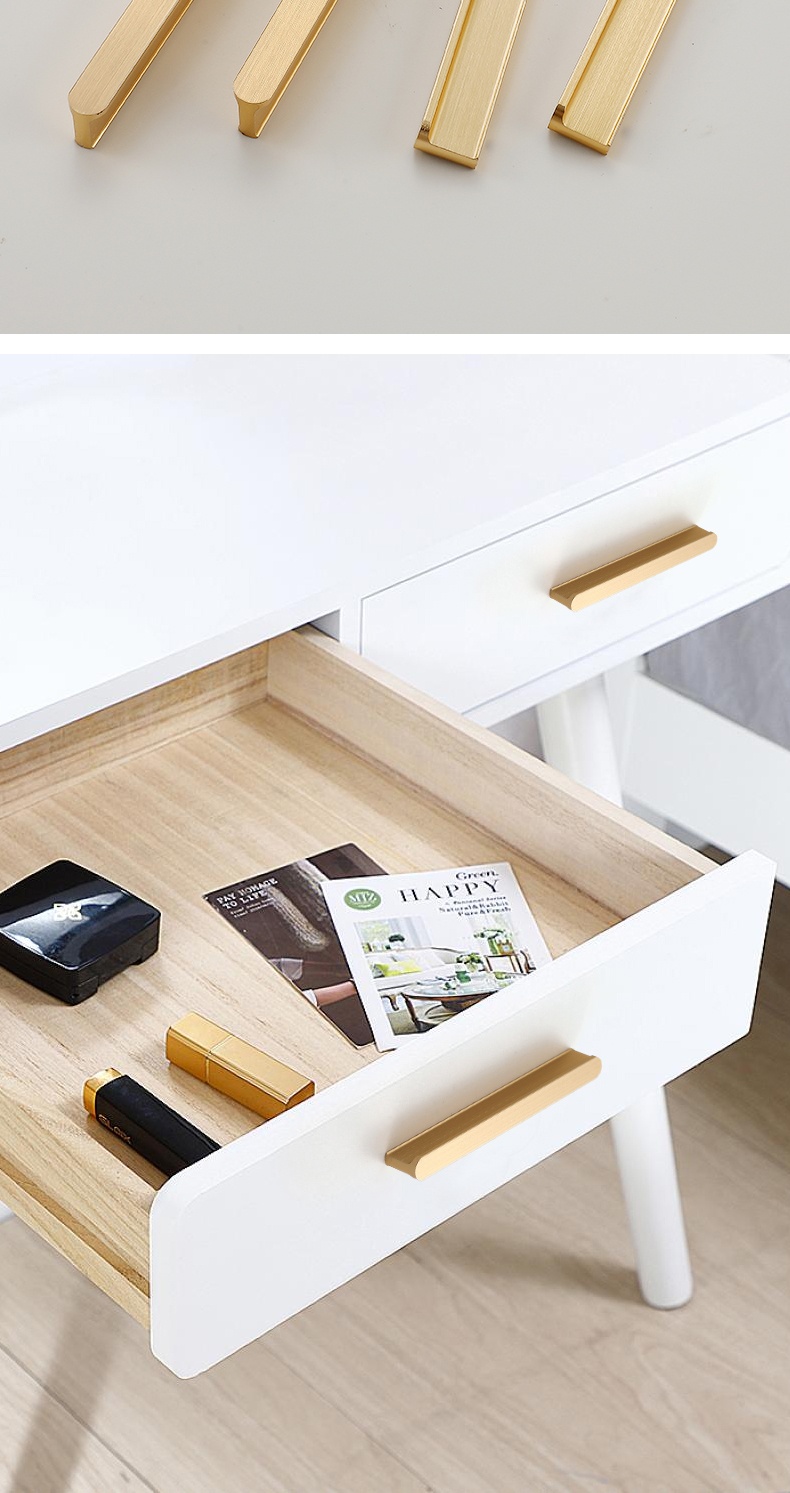 Modern T-shaped Handle White Black 17mm Aluminum Pull Knobs Adjustable Living Room Cabinet Wardrobe Drawer Dresser Pulls