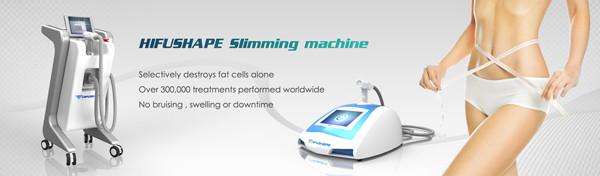 Portable HIFU Shape Slimming Machine LED Working Indicator Light 500W power pulse width 0.5s