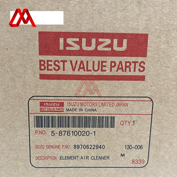 5876100201 Isuzu NPR filtro de aceite elemento de aire limpiador para el motor NKR NLR NQR