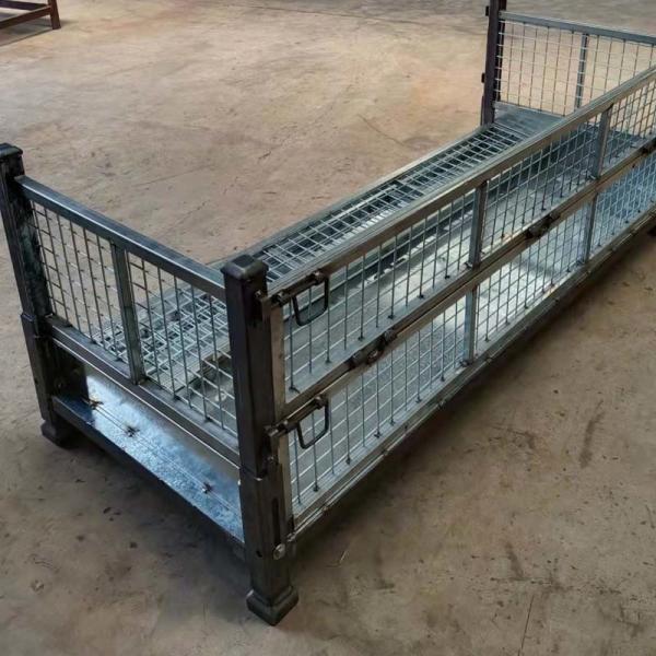 Storage Crates Stackable Pallet Boxes Folding Nestable For Warehouse Organization