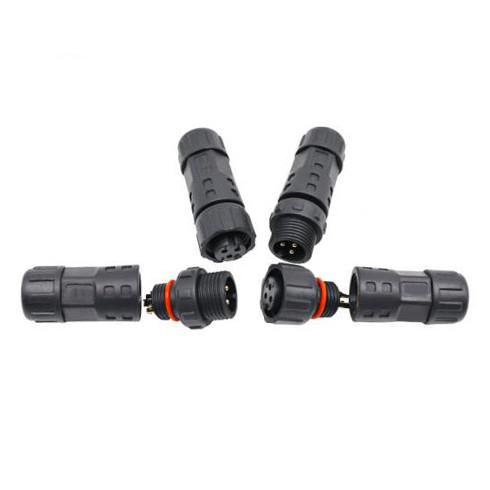 Conector circular impermeável de 7 pinos M12 Conector de exibição de lvds de cabo moldado feminino