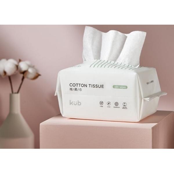 Removable Cotton Tissue Individually Pre-Made Pouch Cylinder Film Gusseted Packing Machinery