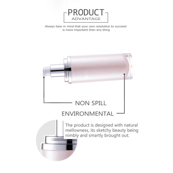 Plastic empty lotion bottle 30ml 50ml PMMA material with pump sprayer SR-2274A