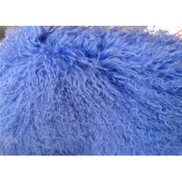 Long Hair Sheepskin Real curly Sheep fur pillow Mongolian lambswool Cushion
