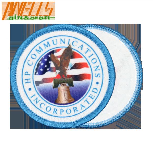 Plastic Backing Iron On Sublimation Patches Heat Transfer Cartoon Logo For Clothing
