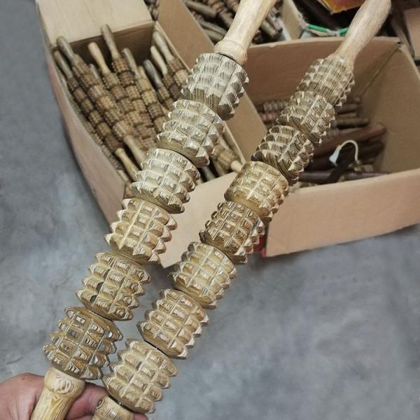 5/6/8 Rollers Wooden Sculpture Massage Tools Body Anti Celulite Wooden Massage Roller