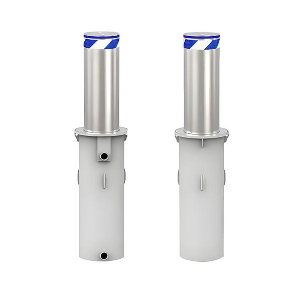 SS304/316 Stainless Steel Hydraulic Electric Automatic Lifting Traffic Barrier Bollard with Falling Time 2s Polished or Brushed