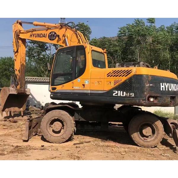 21 Ton Second Hand Mini Digger R210W-9 Used Wheel Excavator
