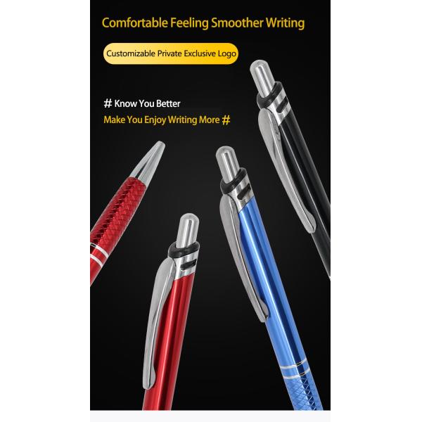 Un stylo à bille en aluminium de haute qualité personnalisé