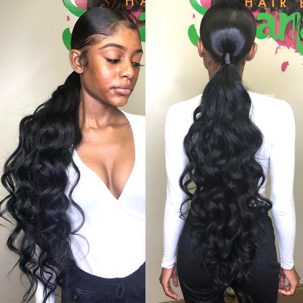 28 Inch 100% Peruvian Virgin Hair Body Wave Extensions 10A Grade