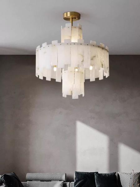 Modern Dining Room Modern Pendant Lighting Led Lights Venus Alabaster Linear Chandelier