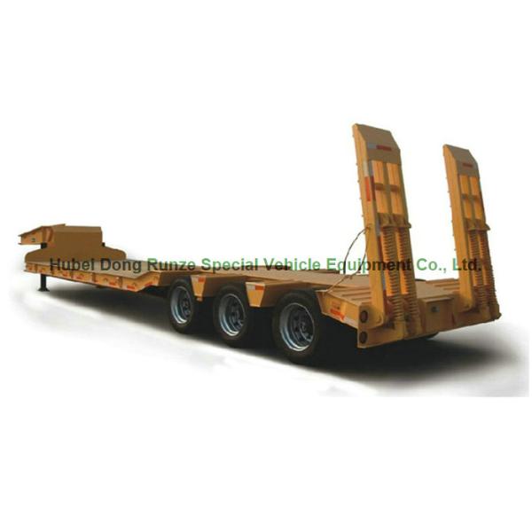 3 Axle Gooseneck Hydraulics Trailers Lowbed Semi Trailer ,60ton,80Ton