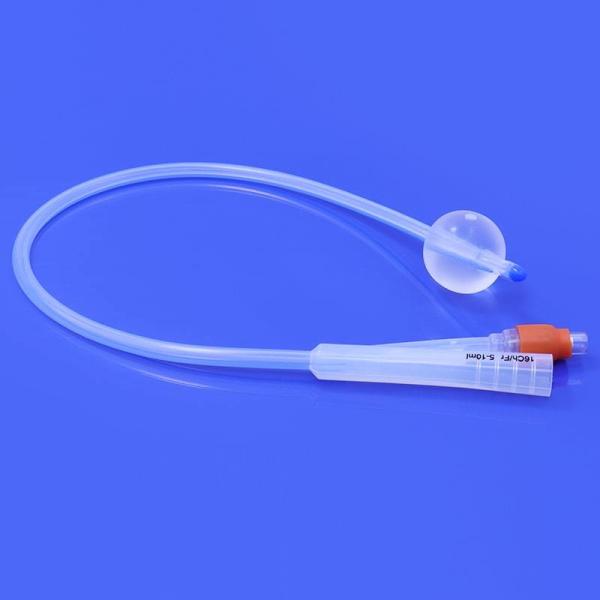 Disposable Two-Lumen Silicone Foley Catheter Medical Grade