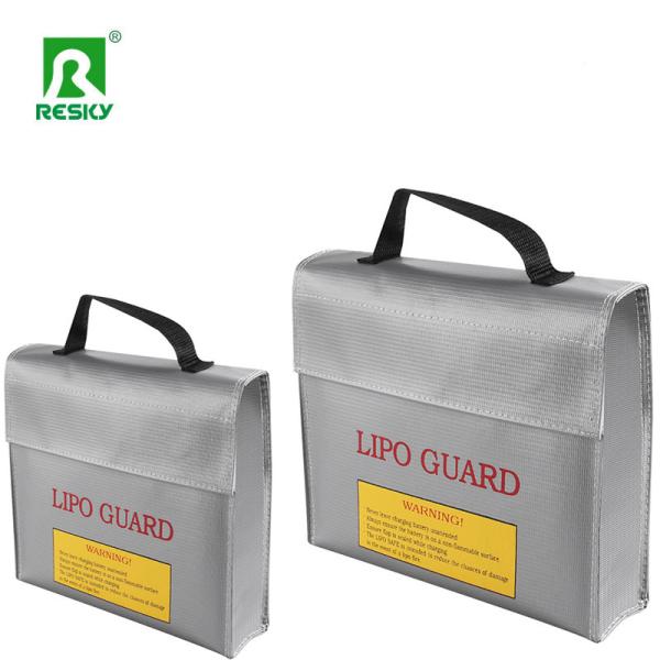 Fireproof Waterproof Explosion Proof Rc Lipo Battery Safe Bag With Zipper 45x165x215mm